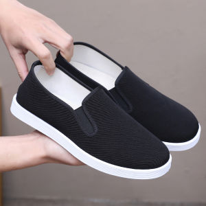 Beijing Mens Cloth Shoes Breathable Soft Bottom Comfortable Casual Slip-On Fashionable All-Match Anti-Slip Lightweight