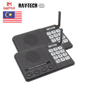 【Local Delivery】DAYTECH Wireless Intercom System 1st-5th Easy to Use 1.5KM Long Range 27 Channel Wireless Intercom 2 Way for House/Office/Hotel/Villa CI02