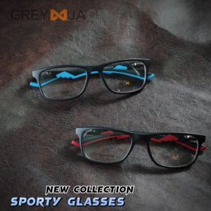 Grey Jack Kacamata Sport Kotak Simple Lentur Anti Slip Tr90 Bisa Minus Antiradiasi/Blueray/Bluecromic Trendy Keren 2361