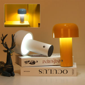 Mushroom Lampu Sentuh Usb Charging Lampu Hias Meja Lampu Malam Kamar Tidur Night Light