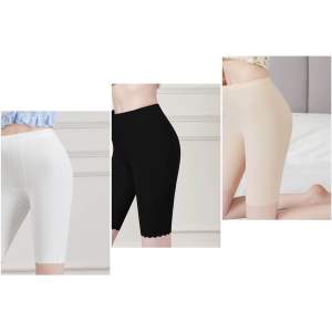 Quần legging lửng chất thun co dãn quần bảo hộ trong váy có đáy kháng khuẩn