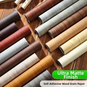 XIANXIANWUFANG | Thick Self-Adhesive Wood Pattern Wallpaper