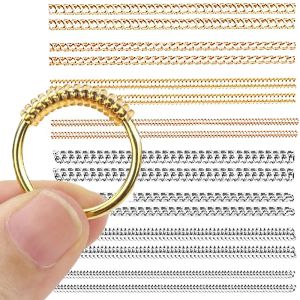 8Pcs/Set Ring Size Adjuster Accessories Adjustable Invisible Rubber Pad Ring Size Adjuster for Loose Rings