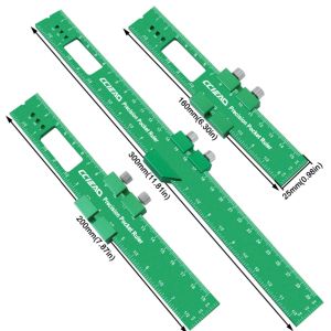 1/3Pcs Woodworking Precision Pocket Rulers Metal Slide Stop Marking Square Ruler Adjustable Sliding Ruler Marking and Measuring