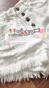 quần đùi jean kaki 4 nút co giãn nhẹ có big size dành cho nữ