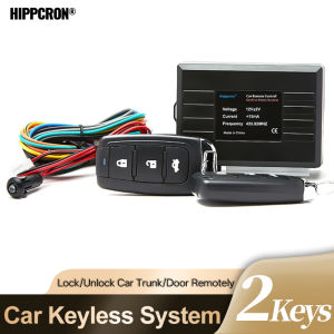 Hippcron Car Remote Central Door Lock Keyless System Locking With 2 Remote Control Car Alarm Systems Auto Remote Central Kit