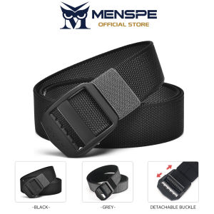 MENSPE Men Sports Belt Outdoor Nylon Belt Adjustable Belt Rotating Buckle Nylon Waistband Double-Sided Two-Color Belt Youth Sports Canvas Pant Belt Simple Nice Waistband