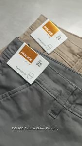 POLICE Celana Chino Panjang Cotton Premium Regular Fit Pria