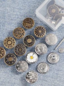 No-Punching Jeans Button Waist Adjustment Tool No-Sew No-Nail Adjustable Waist Buckle Accessory for Home Fabric And DIY Sewing