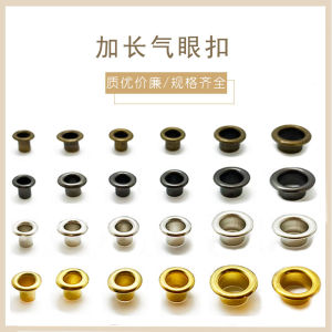 Iron Material High Leg Chicken Eye Ring 4-10mm Suspender Skirt Leather Jacket Tag Accessories Electroplating Four Colors Long Eyelet Button