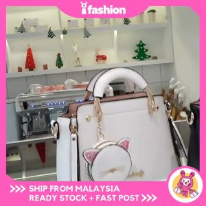 iFASHION 2003 READY STOCK Sweet Lady Handbag Korean Style Casual Personality Cat Shoulder Crossbody Bag Trendy