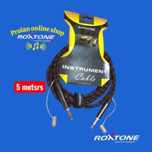 Roxtone Silent Guitar Cable 5meters w/ breaded wire