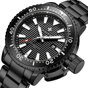 WWOOR Original Watch For Men Cool Original Fashion Gold Stainless Steel Waterproof Business Men Watches With Free Gift Box 8835