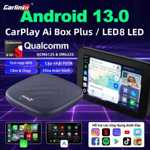 CarlinKit | Hộp Giải Mã Carlinkit Android 13 CarPlay Ai Box Plus Bộ Chuyển Đổi Android Auto Không Dây Chip Qualcomm 8 Nhân Đèn LED Cắm Là Chạy Hỗ Trợ Netflix Bộ Nhớ 64GB/128GB