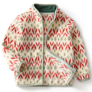 Girls Fleece Jacket Spring Autumn Style Inner Wear School Uniform Particle Fleece Spring Autumn Model No Hat Zipper Closure