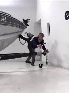 Premium 6" Sidewind Trailer Jack Double Solid Wheel Round Swivel Bolt‑On 680KG Load Bearing for Marine Boat Trailer
