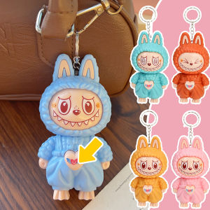 Labubu thay đổi khuôn mặt Đồ chơi giải căng thẳng móc khóa túi trang trí thay đổi khuôn mặt bé trai bé gái labubu Báo Chí Sáng tạo quà tặng trẻ em Móc Khóa Búp Bê