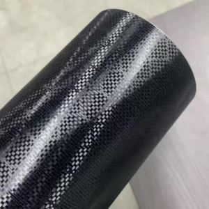 Premium PET Black Hex Honeycomb Carbon Vinyl Wrap Roll Air Release DIY Self Adhesive Decal Automotive Car Wrapping Foil