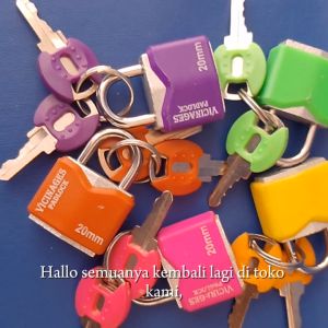 (5 pcs) GEMBOK WARNA WARNI 20mm BRABUS / PAPAN