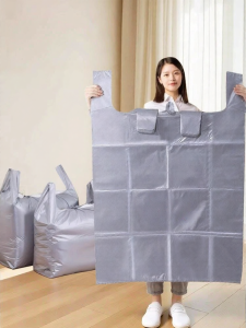 MANJIELI | Durable Transparent Plastic Storage Bags