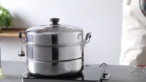 Nồi xửng hấp 3 tầng 28cm hàng Thái Lan chất lượng cao Phù hợp với mọi loại bếp Chế biến nhiều món ăn một lúc