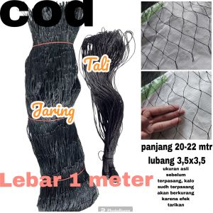 jaring pagar serbaguna tinggi 1 meter/ jaring pagar ayam / jaring kandang/jaring burung/jaring tanaman