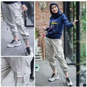 celana cargo wanita // joger cargo wanita dewasa