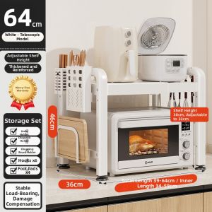 youqin | Adjustable Multi-functional Layered Microwave and Rice Cooker Storage Rack