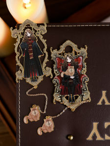 Authentic Harry Potter Metal Bookmark Hermione Malfoy Tassel Bookmark Hogwarts SNEP Gift Stationery