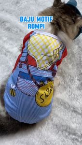 Pet Clothes Motif Rompi / Baju Anjing Kucing  Murah / Cat Clothes Dog / Kaos Baju untuk Hewan peliharaan / Baju Kucing Anjing Kelinci lucu / Motif Kartun Lucu untuk hewan Peliharaan