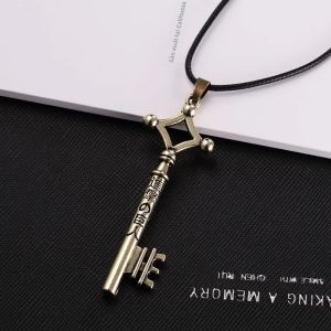 Attack On Titan Eren Chìa Khóa Mặt Dây Chuyền Vòng Cổ Shingeki No Kyojin Vintage Retro Anime Trang Sức Dành Cho Nam Thời Trang Cosplay Phụ Kiện
