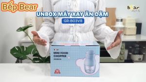 Máy Xay Ăn Dặm 300ml Bear 8 Lưỡi Dao GR-B03V8 - Hàng Chính Hãng Máy Xay Đa Năng Mini Bear - Bảo Hành Chính Hãng 18TH