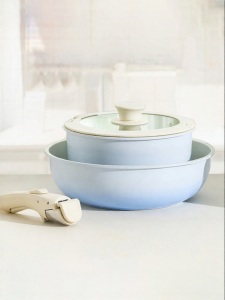 CAROTE | Non-stick Induction Compatible Removable Handle Cookware Set