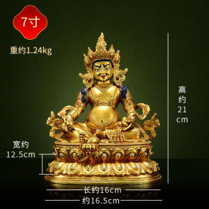 พระพุทธรูปทองแดงชุบทองเต็มรูปแบบ พระพุทธเจ้าสีสันสดใส 5 สี สำหรับตกแต่งบ้านในร่ม งานประดิษฐ์ด้วยมือ งานฝีมือ