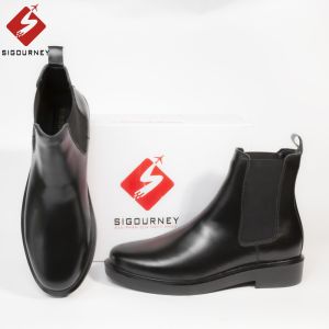 Giày Bốt Nam Cổ Cao Chelsea Boots Mũi Tròn SIGOURNEY Da Bò Nappa Chống Nhăn BOOTS04 Bảo Hành 18 Tháng