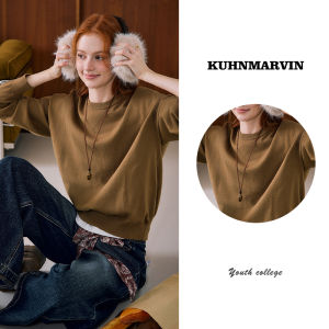KUHNMARVIN | Áo Len Nữ Cổ Tròn Mới Cho Mùa Đông