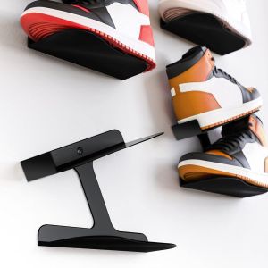 H-shaped Shoe Rack Wall Mounted Floating Shoe Display Shelves Sneaker Holders for Shoe Collectors & Advertising Exhibition