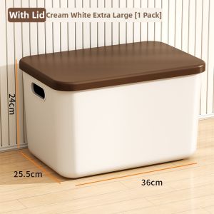 SIVASS | Large Capacity Storage Box for Clothes Toys Snacks Books With Lid