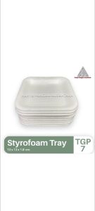 STYROFOAM TRAY TGP 7 STEROFOAM TRAY TGP-7 FOAM TRAY GABUS BUAH PACK 10 PCS