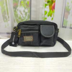 Tas selempang pria kanvas Tas pinggang waistbag pria kanvas
