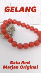 GELANG BATU RED MARJAN STONE BRACELET GUARANTEE GELANG KARANG MERAH