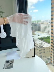 SEA AMILA กางเกงในบ็อกเซอร์ของผู้ชายผ้าไหมโปร่งแสงชิ้นเดียวไร้รอยต่อเนื้อบางเบาและโปร่งใส