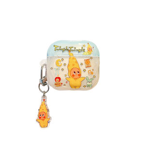 Cute Star Little Person Wireless Bluetooth Earphone Case for Apple AirPods 1/2/3/4 Generation Protective Shell Girl Style Korean Cartoon Long Hat Design