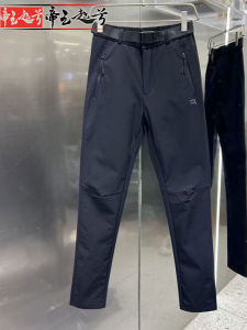 Spring New Mens Casual Outdoor Windproof Waterproof Soft Shell Tactical Pants Fashion Slimming Long Trousers Straight Leg