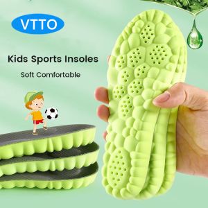 VTTO Sport Insoles for Children Flat Feet Arch Support Orthopedic Shoes Insoles for Kids Elastic Shock Absorber Cushion