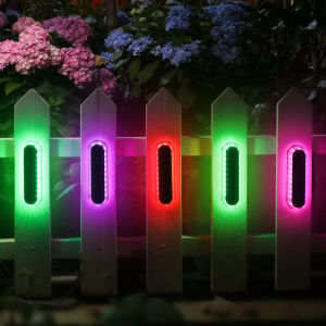 RGB Solar Step Lights Outdoor Solar Path Garden Light Waterproof IP68 Solar Deck Lamp Decoration for Patio Stair Fence Courtyard