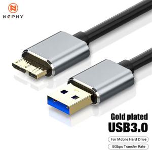 Gold plated USB 3.0 to Micro B Cable Hard Disk 5Gbps Data Transfer Fast Charger Cord for Samsung Toshiba WD Seagate HDD SSD