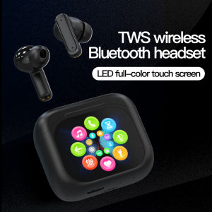 2024 Original ANC Bluetooth 5.3 TWS Wireless Earphones Touch Screen Noise Canceling Headphones Long Battery Life with Microphone Stereo Earphones