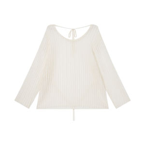 ALOHA LU | Áo Thun Knit Quây Sau Dây Resort Dành Cho Nữ