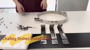 5L Round Chafing Dishes for Buffet High Grade Chafing Dish Buffet Set Full Size PanRolled-Edge Design Food Warmers for PartiesBuffetWeddingBirthday